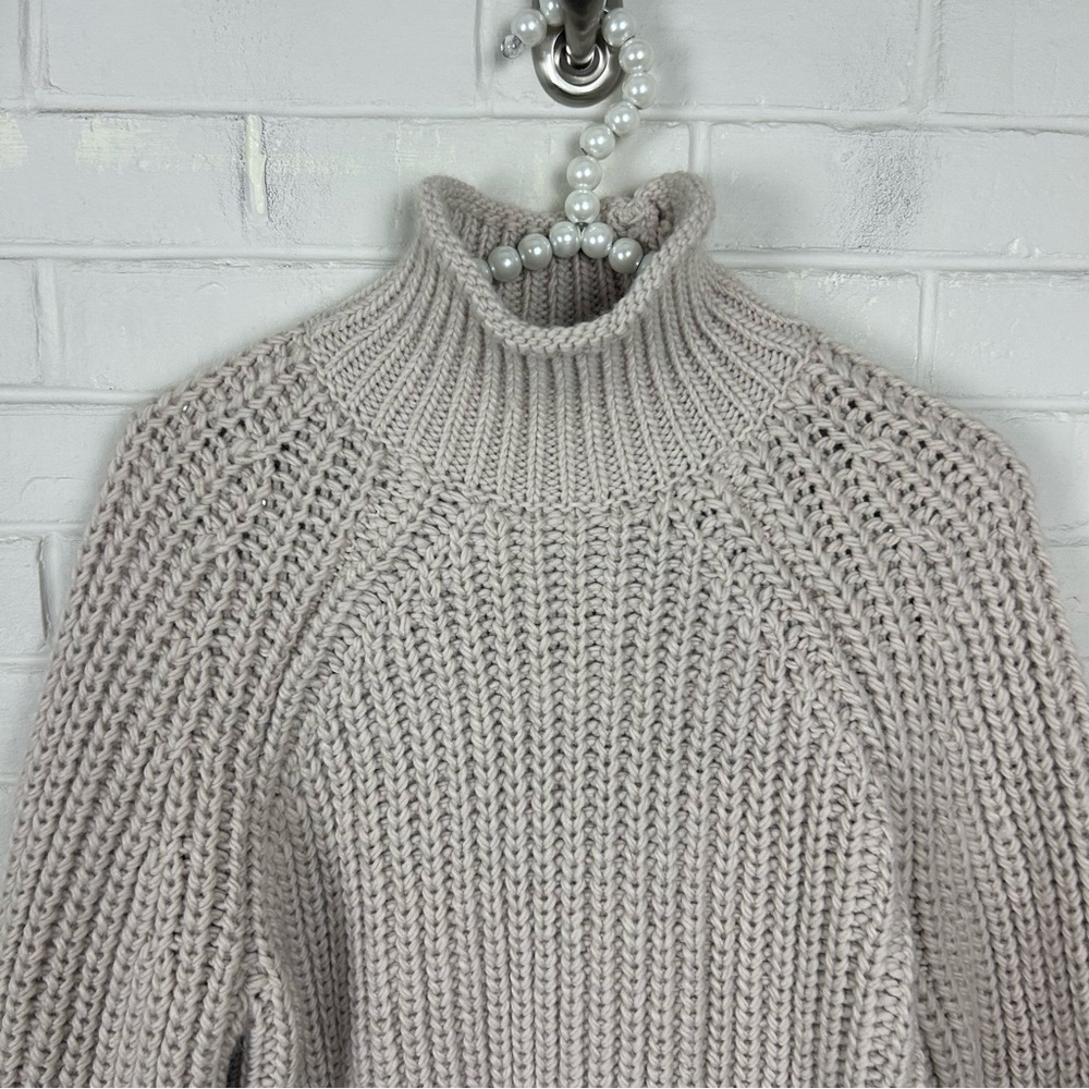 H&M Bloggers Fav Chunky Knit Turtleneck Sweater Size S - Picture 4 of 8